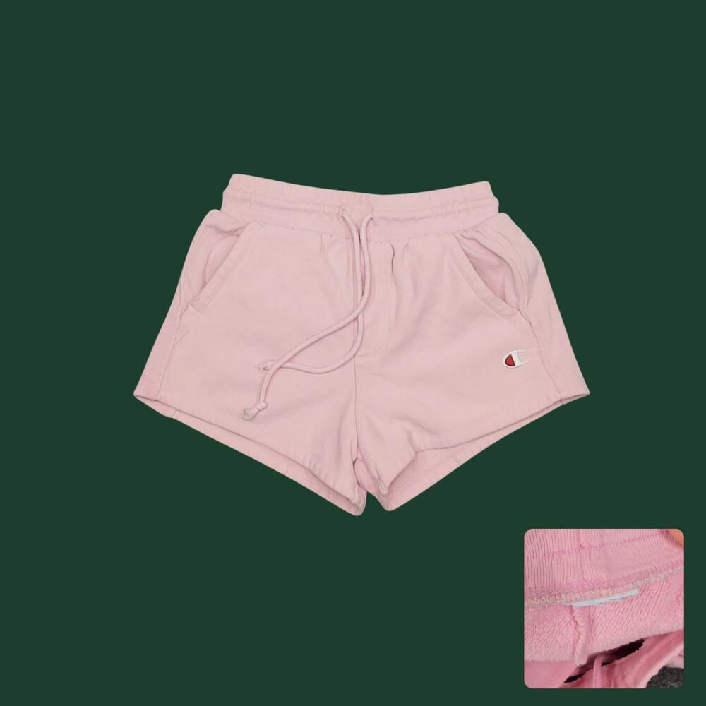 Champion Reverse Weave Pink Sweatshorts Y2K Womens Small